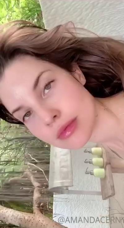 amanda cerny nude outdoor shower onlyfans video leaked QDMHVN
