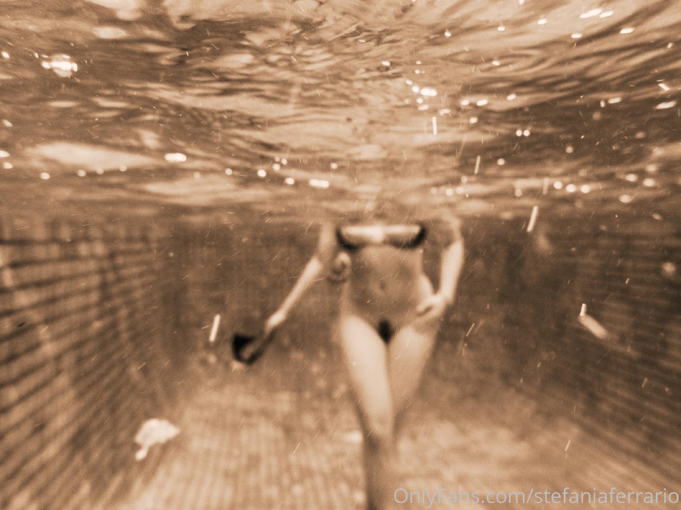 stefania ferrario nude underwater pool onlyfans set leaked OYYJVS