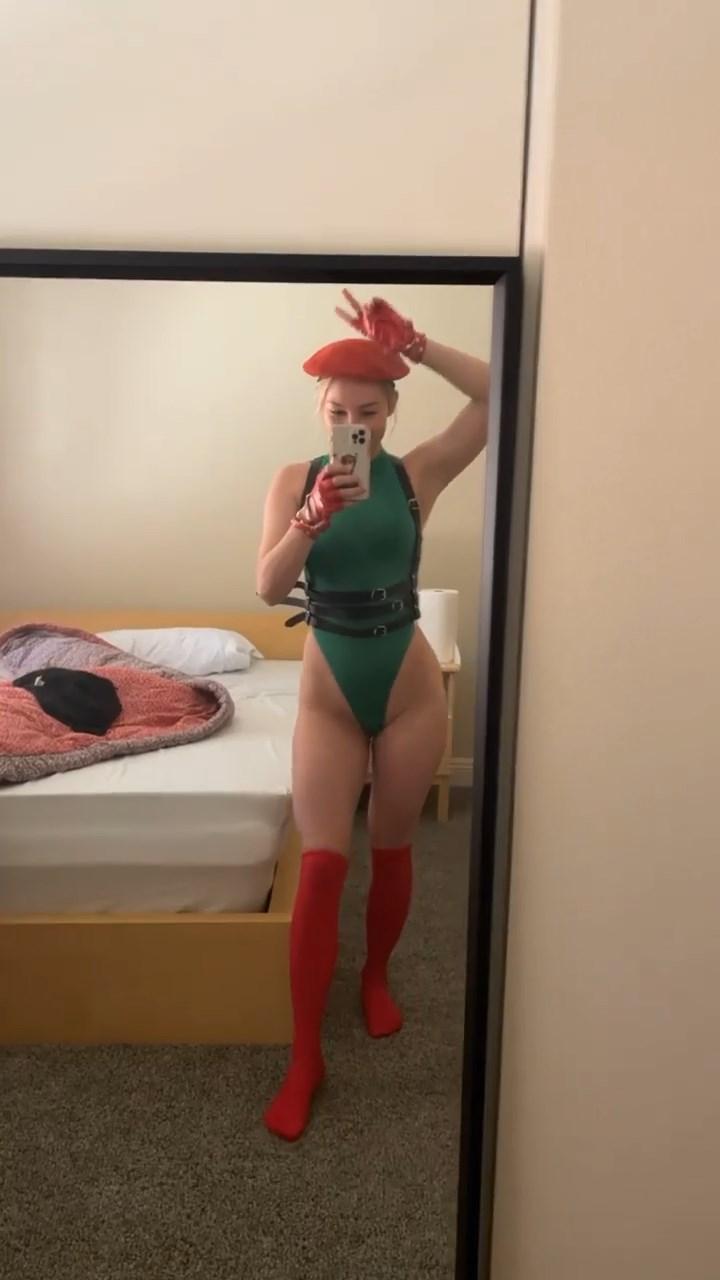 stpeach cammy street fighter cosplay video leaked AKDHRS