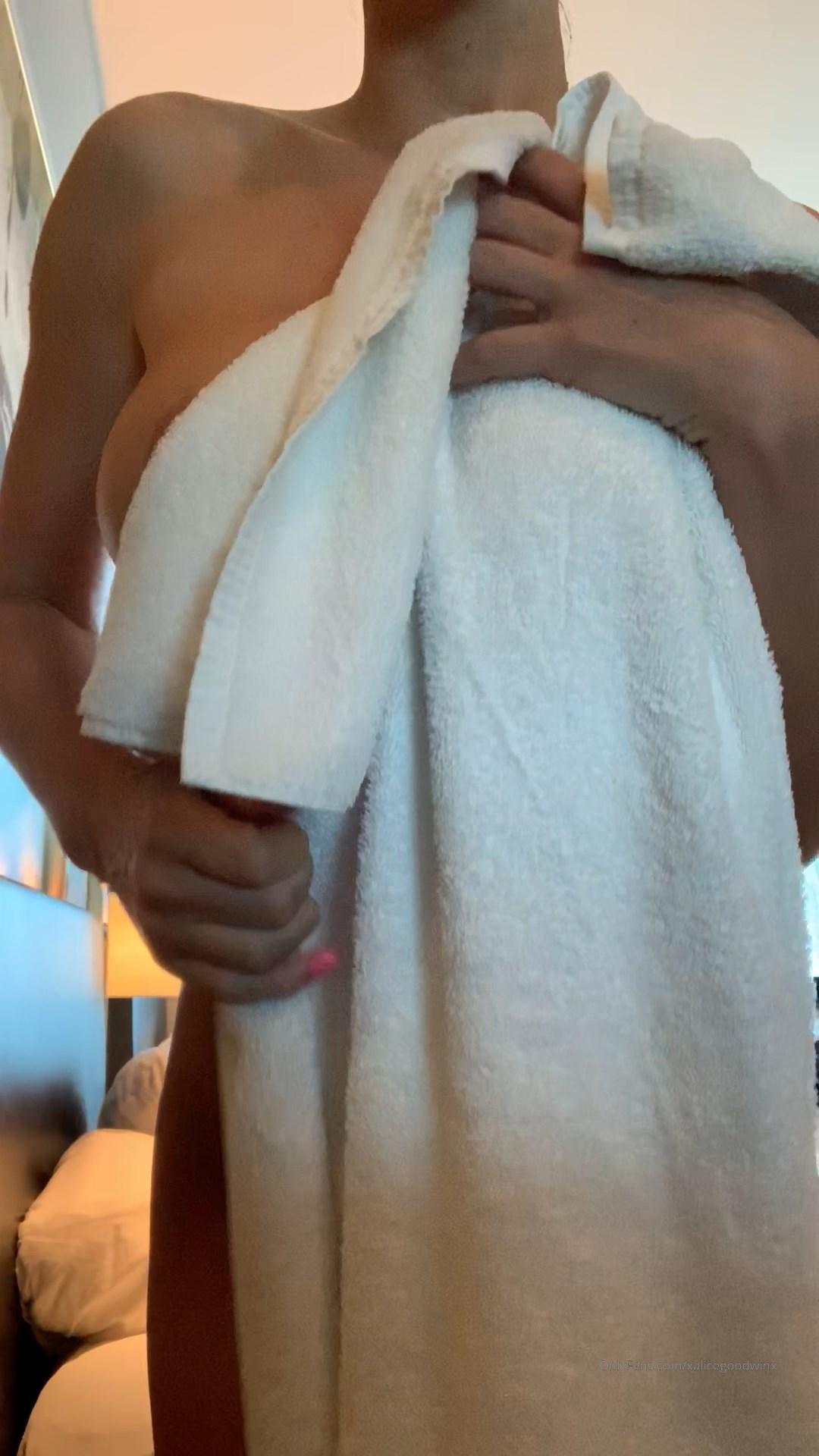alice goodwin nude towel strip onlyfans video leaked GUTQDS
