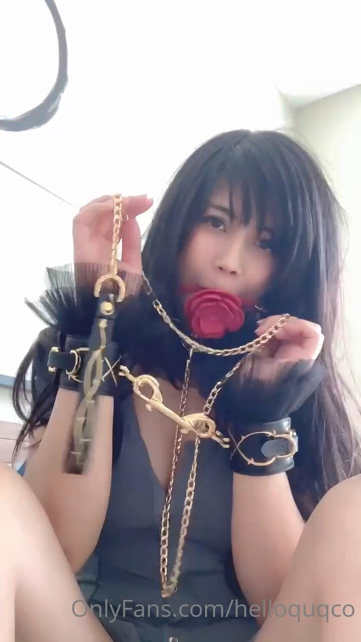 quqco bondage gag handcuffs onlyfans video leaked LZRCPM