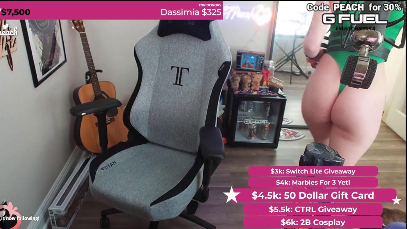 stpeach bare ass deleted twitch livestream leaked LDEMPE